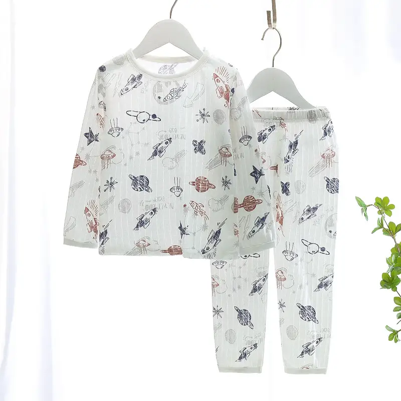Kids Cotton Bear Pajamas Set for Boys Girls - Image 30