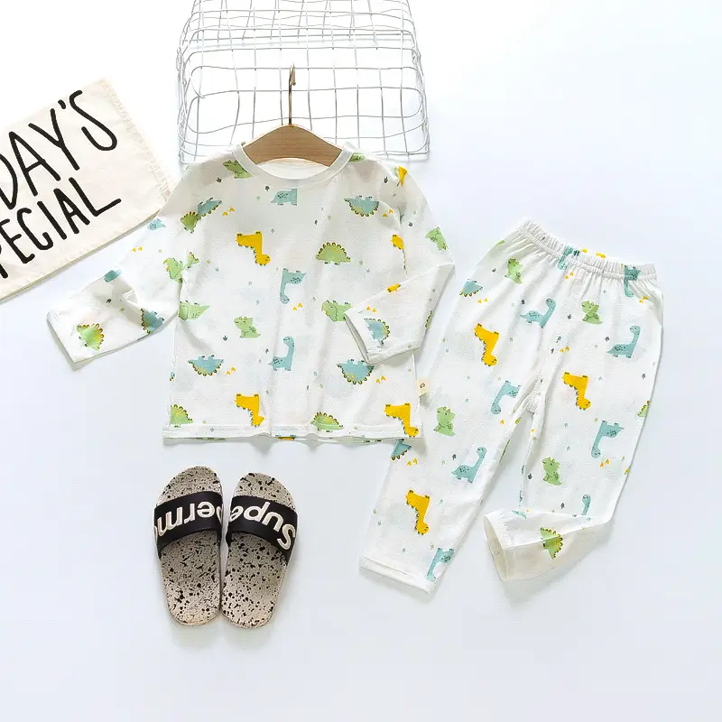 Kids Cotton Bear Pajamas Set for Boys Girls - Image 34