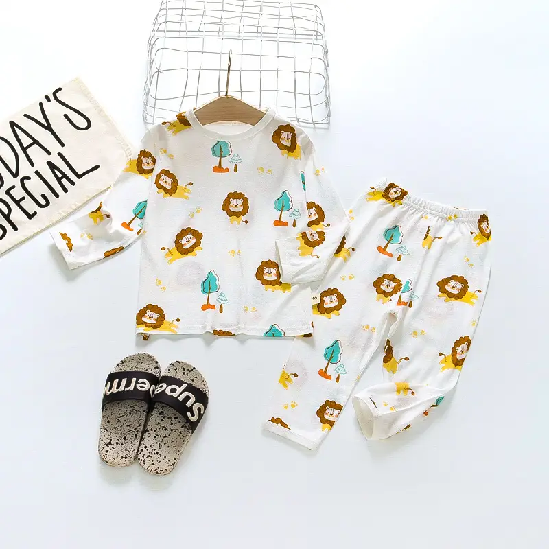 Kids Cotton Bear Pajamas Set for Boys Girls - Image 36