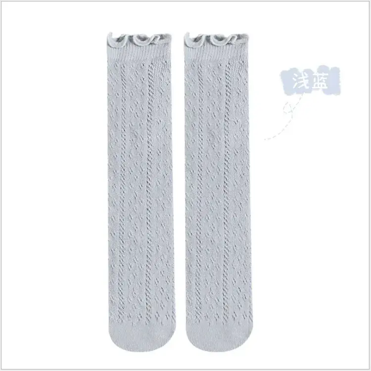 White Hollow Mesh Short Socks for Boys Girls - Image 7