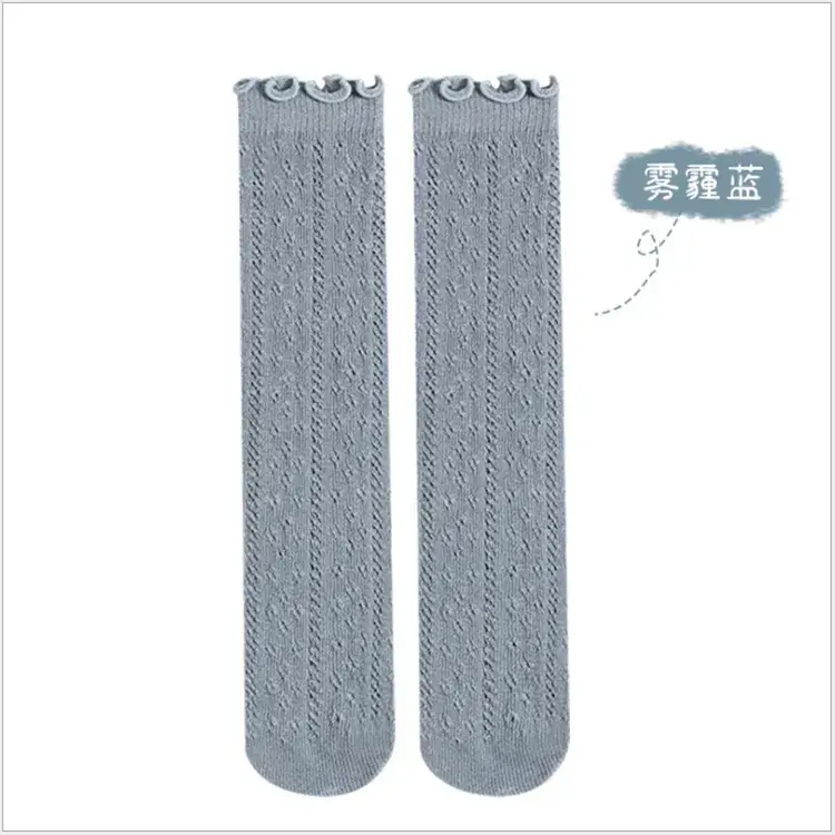 White Hollow Mesh Short Socks for Boys Girls - Image 8