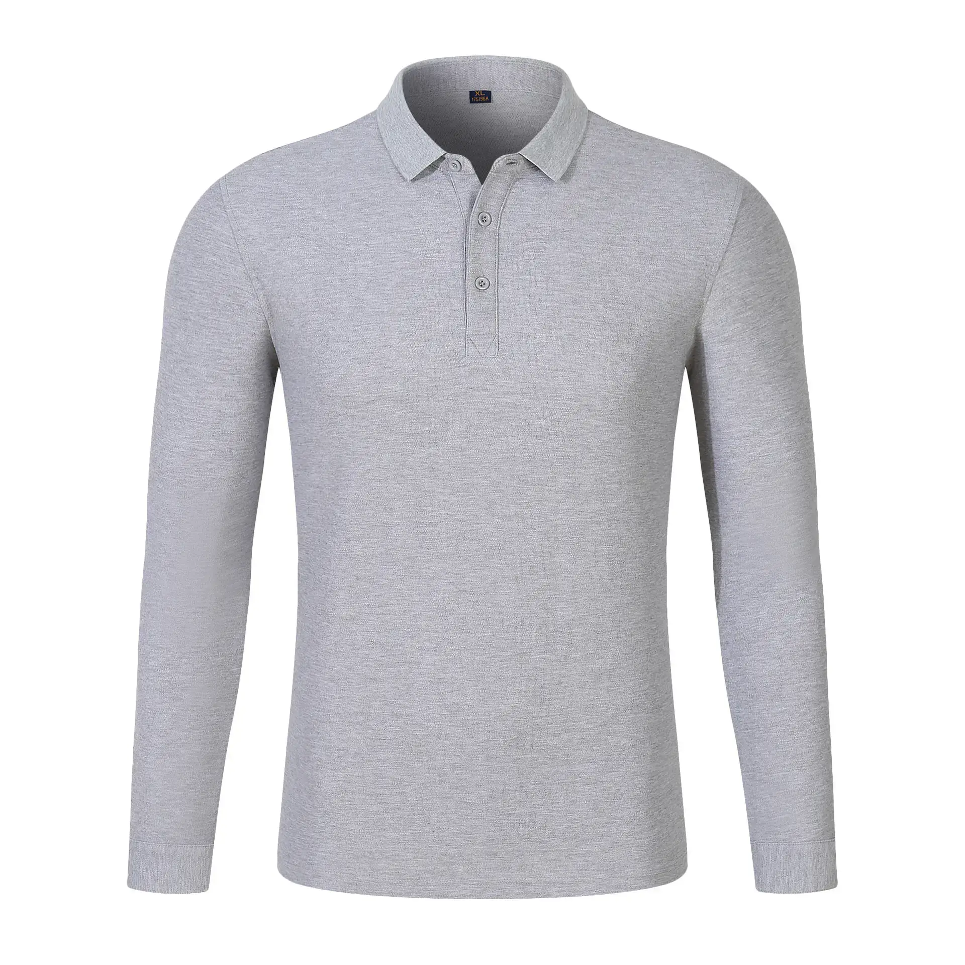 High Quality Double Bead Polo Shirt Navy Solid Color - Image 3