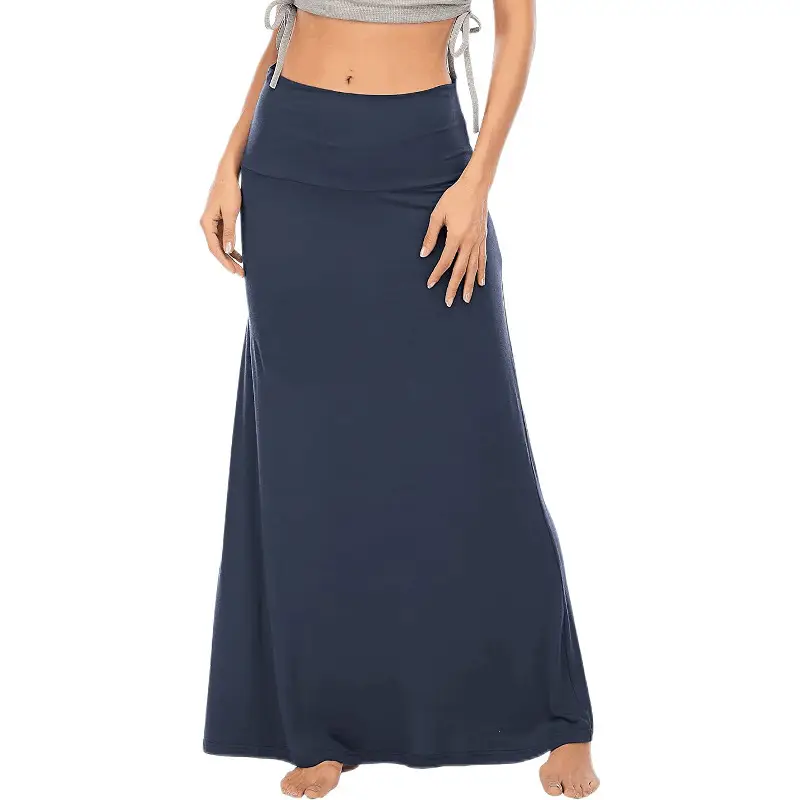 High Waist Hip Half Body Skirt Maroon Black White Grey - Image 4