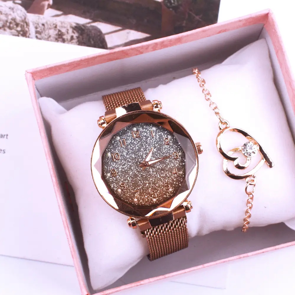 5PC Silver Watch Set for Women with Necklace Earrings — feature 7