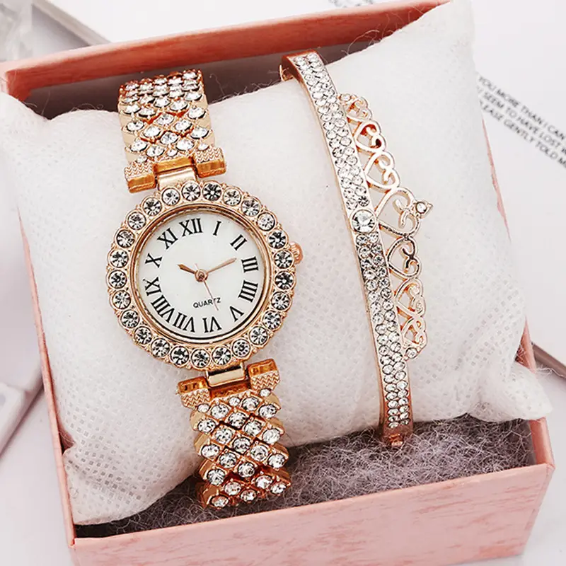 5PC Silver Watch Set for Women with Necklace Earrings — feature 8