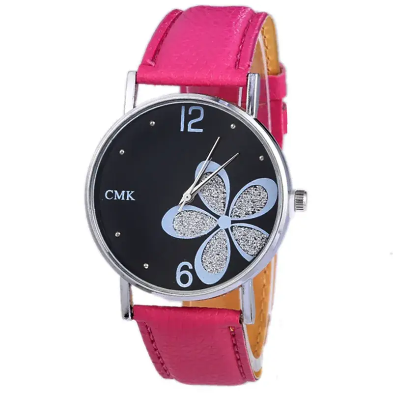 Women's Green Butterfly Glitter Quartz Watch