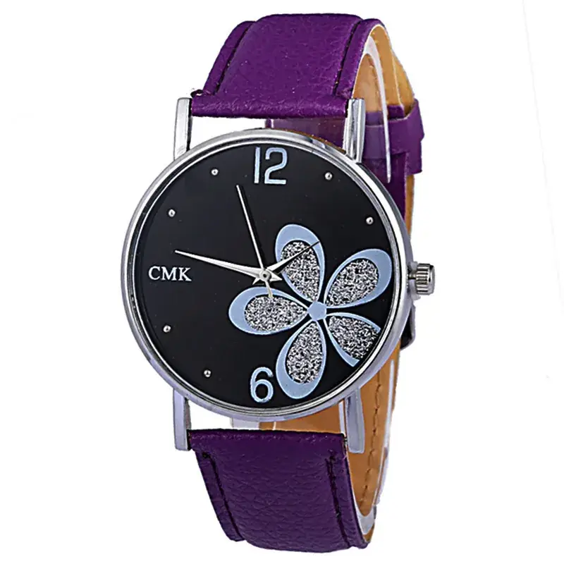 Women's Green Butterfly Glitter Quartz Watch