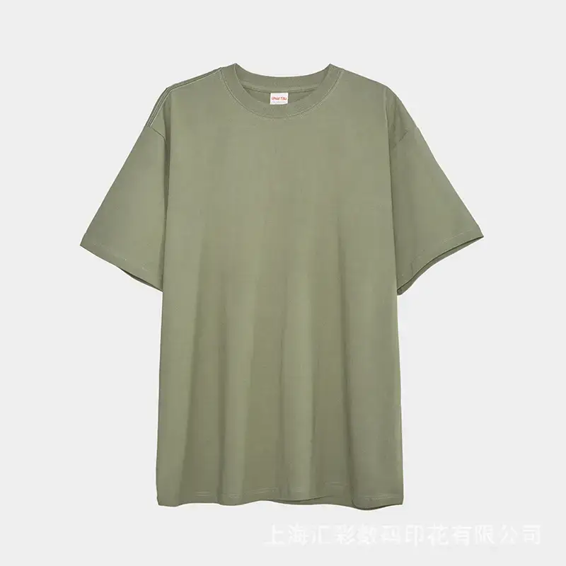230g Oversized T-Shirt European American Loose Fit Solid Color - Image 11