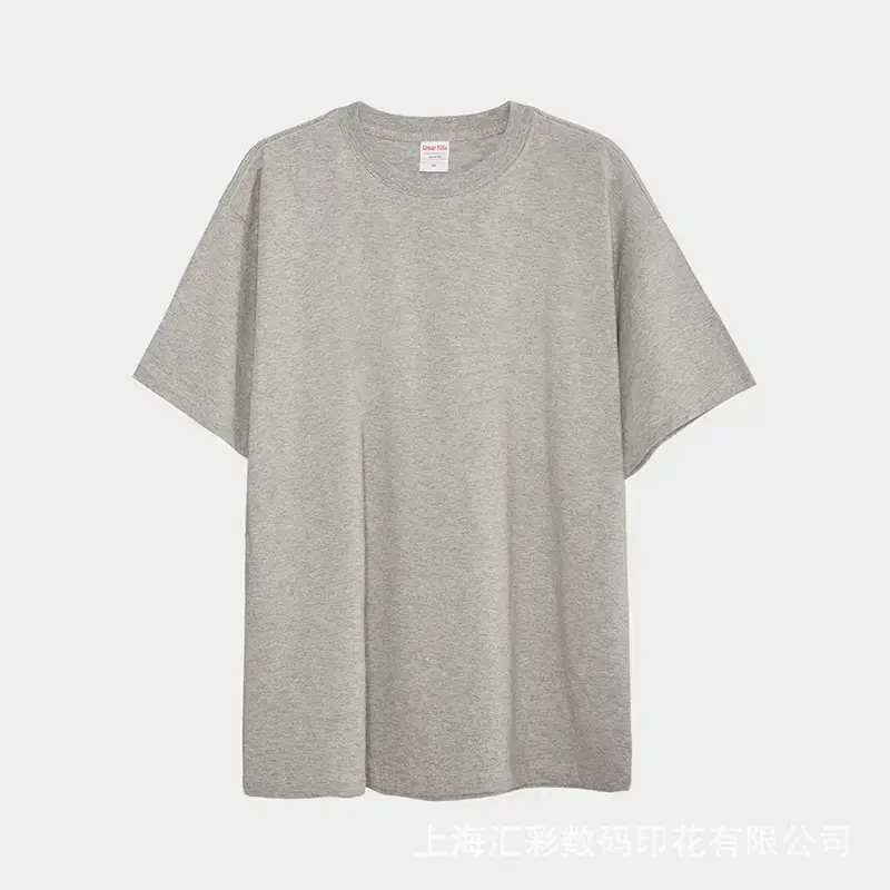 230g Oversized T-Shirt European American Loose Fit Solid Color - Image 3