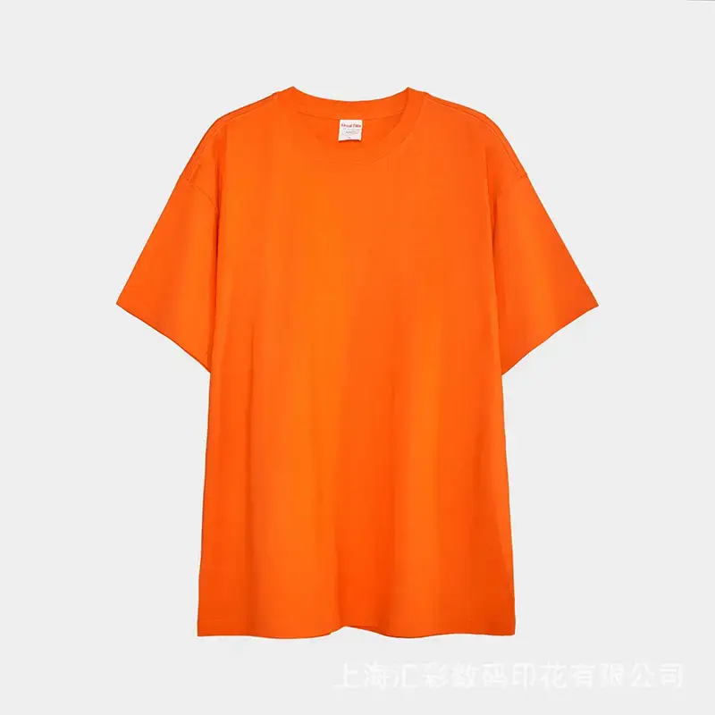 230g Oversized T-Shirt European American Loose Fit Solid Color - Image 7