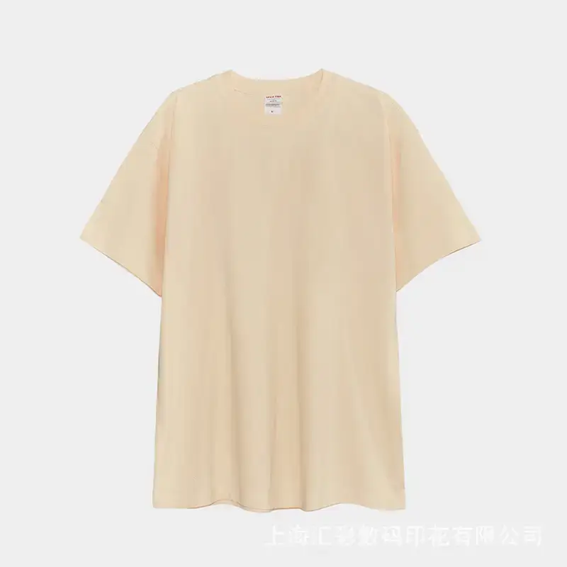 230g Oversized T-Shirt European American Loose Fit Solid Color - Image 9