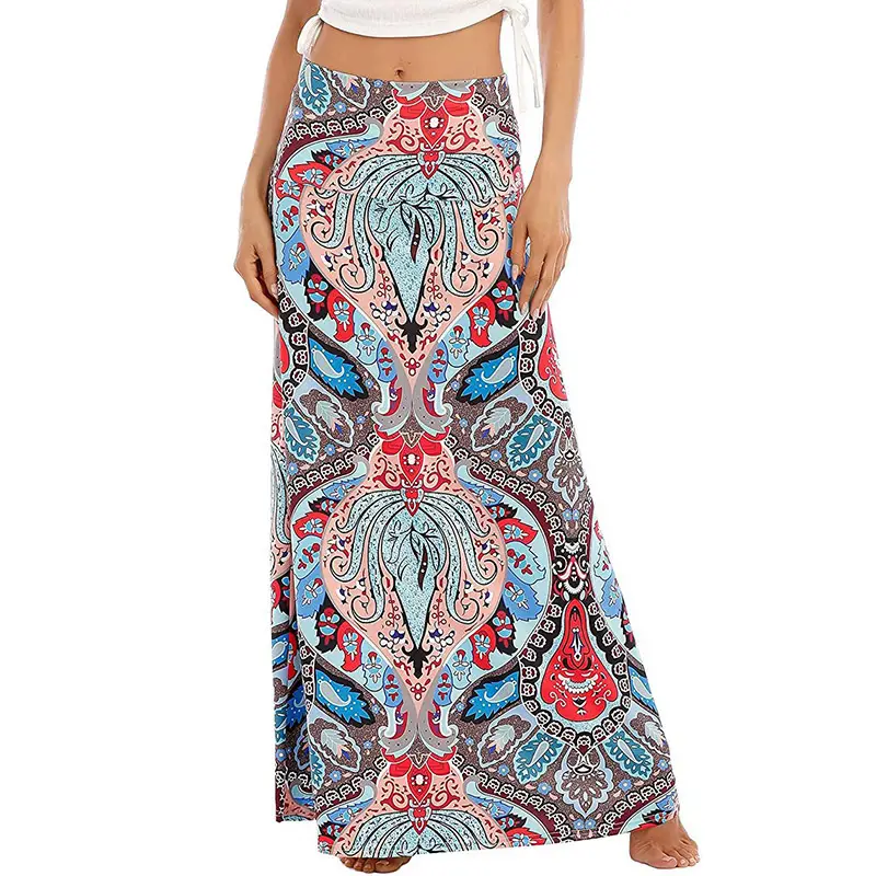 2023 Printed High Waist Swing Skirt for Women Large - Image 8