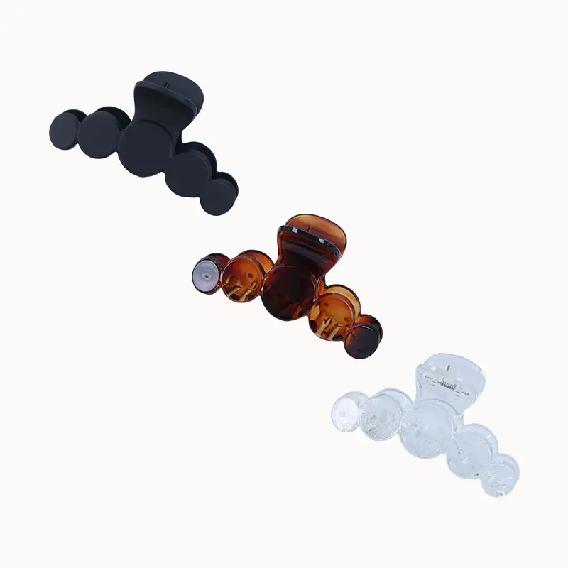 Five Half Round Plastic Hairpin Clips 12"