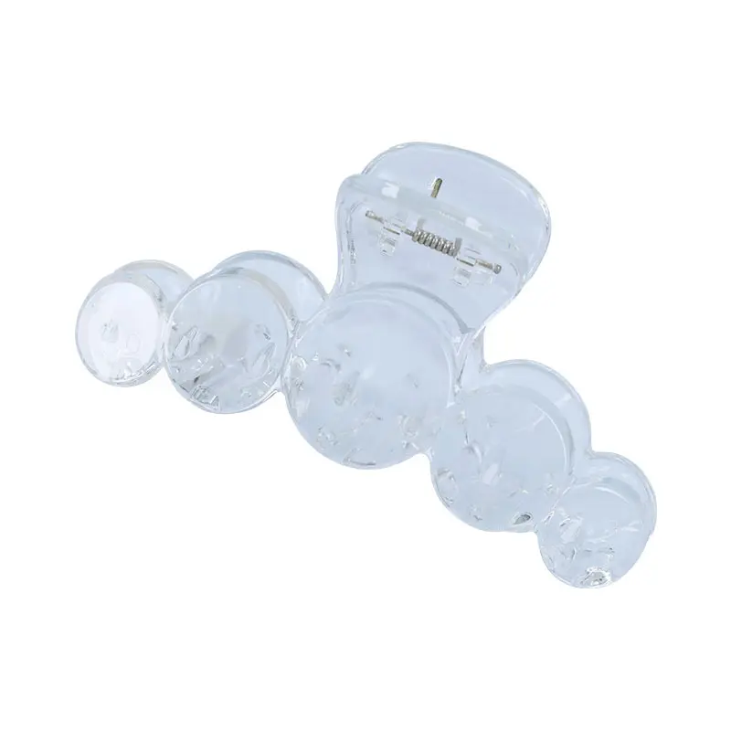 Five Half Round Plastic Hairpin Clips 12"