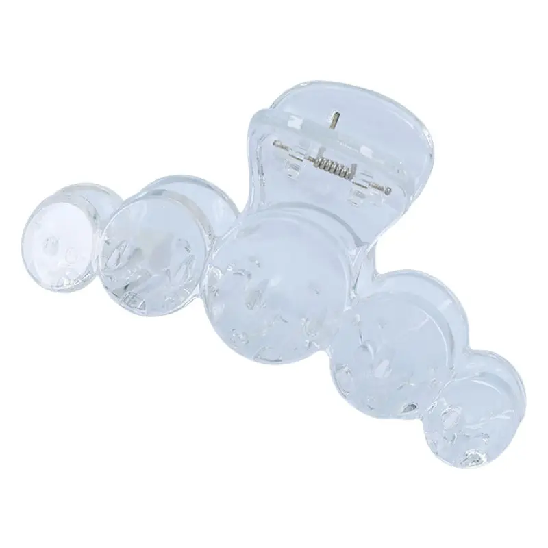 Five Half Round Plastic Hairpin Clips 12"