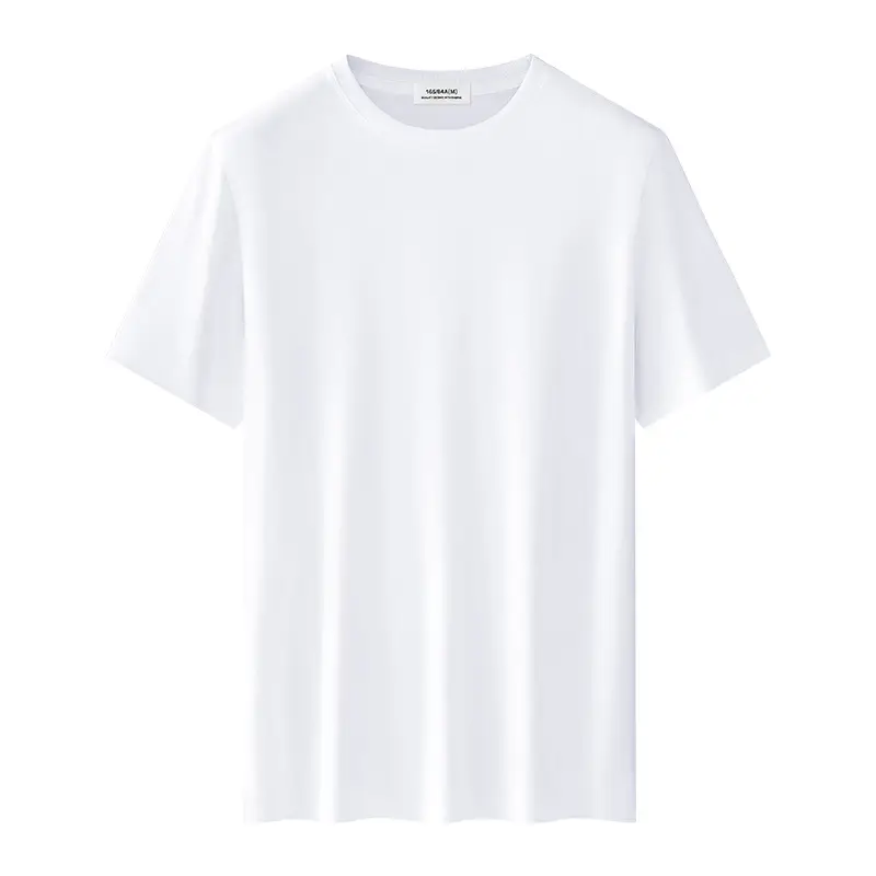 Men's Short Sleeve Ice Silk T-Shirt Beige