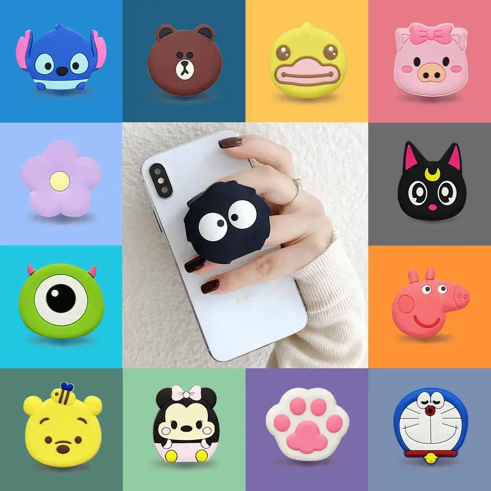 Cute Cartoon Airbag Holder for Mobile Phone