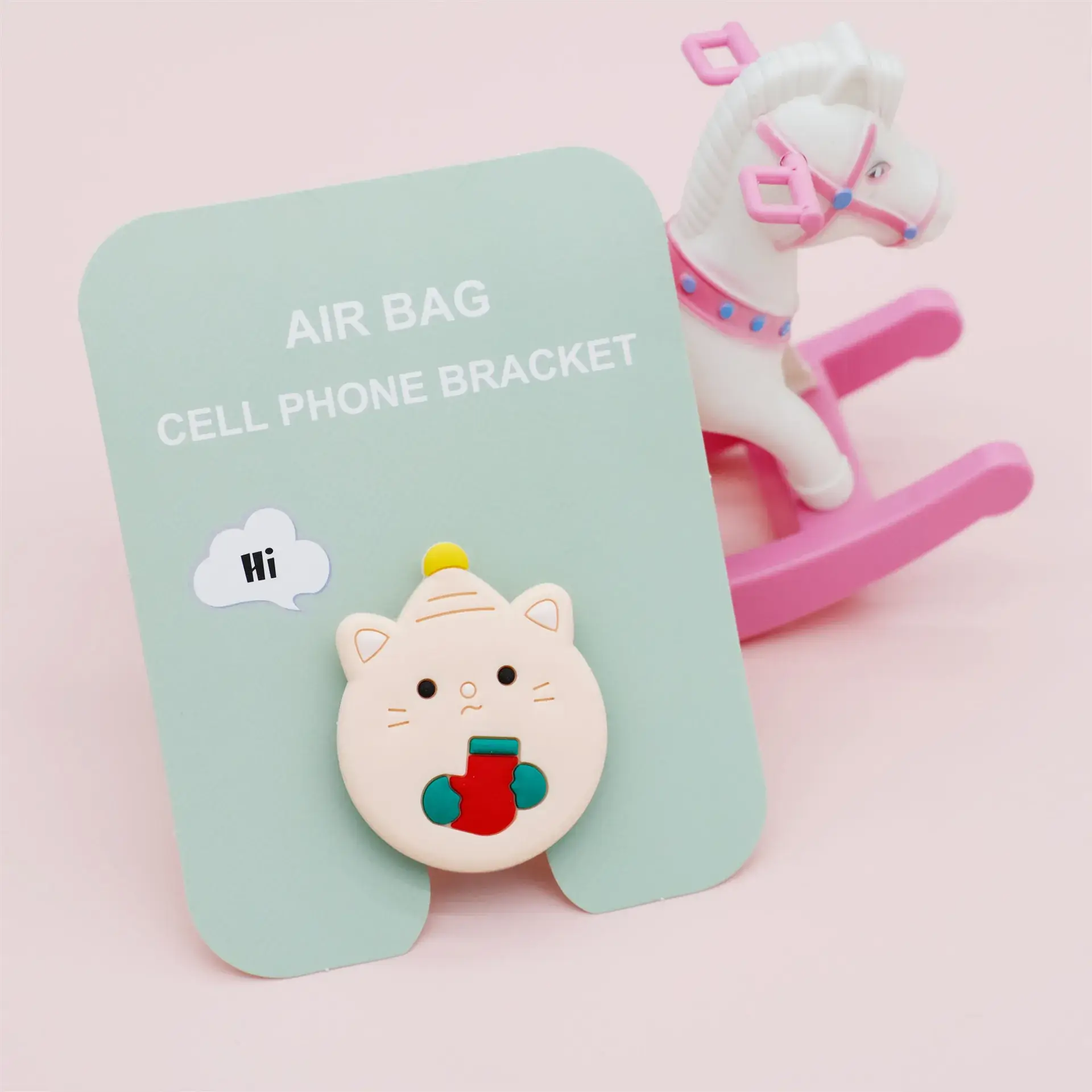 Cute Cartoon Airbag Holder for Mobile Phone - Image 68