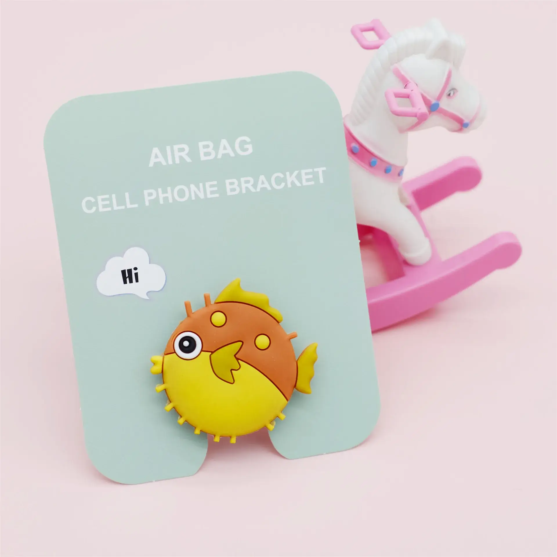Cute Cartoon Airbag Holder for Mobile Phone - Image 69