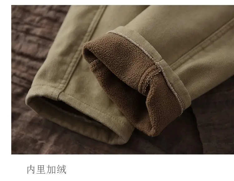 Women's 2023 Thick Velvet Harlan Pants Solid Beige — feature 14