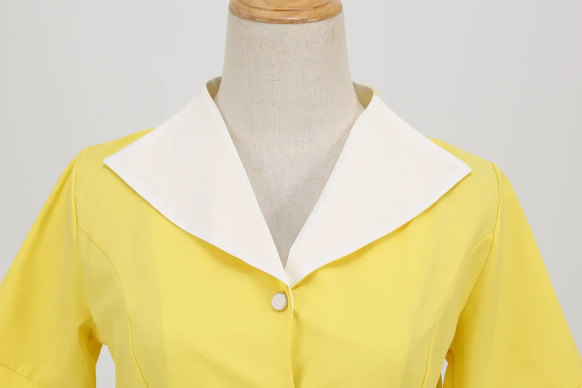 Pink 50s V-Neck Casual Party Dress — feature 15