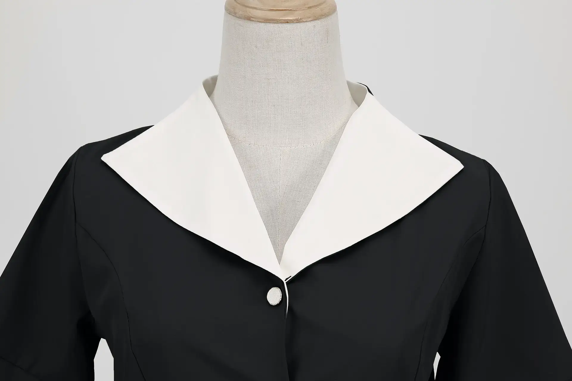 Pink 50s V-Neck Casual Party Dress — feature 24