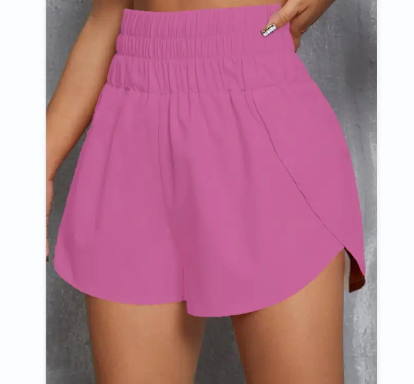 2022 Green High Waist Elastic Shorts for Women - Image 7