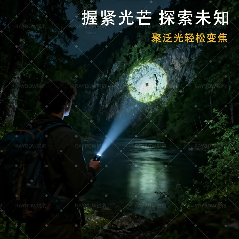 Rechargeable Laser Flashlight with Laser Cannon & Long Battery - Image 8