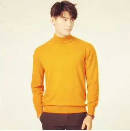 Men's 2023 Solid Color Turtleneck Pullover Sweater