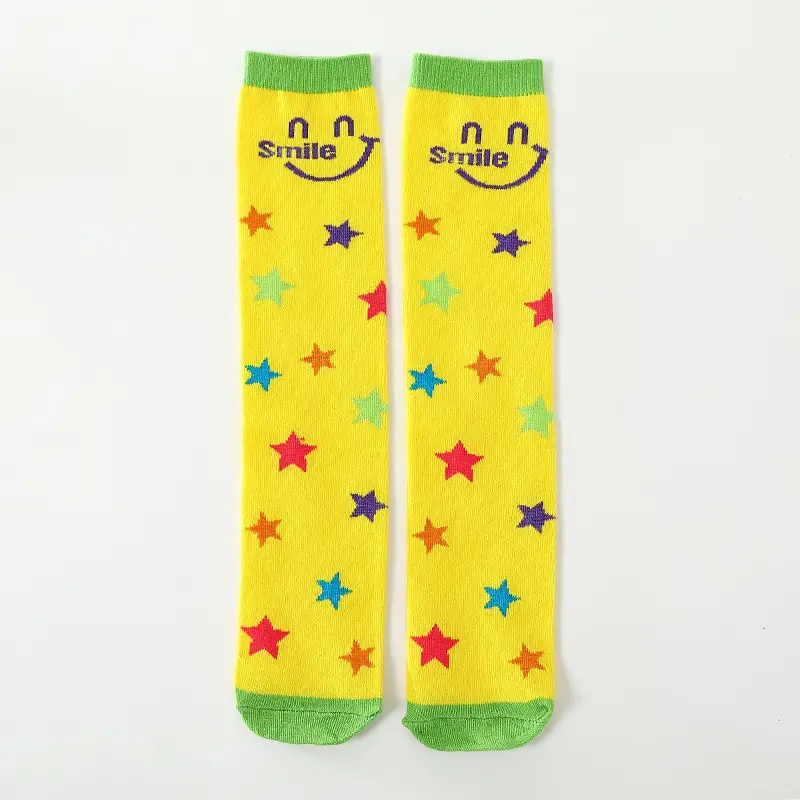 Rainbow Striped Cotton Over-the-Knee Socks for Boys Girls - Image 2