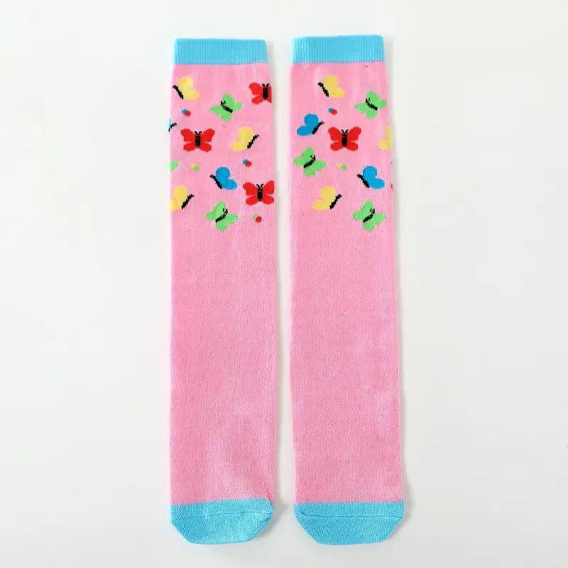 Rainbow Striped Cotton Over-the-Knee Socks for Boys Girls - Image 5