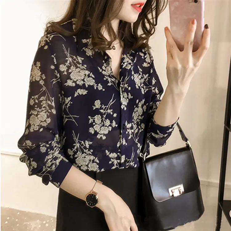 2025 Summer Women's Printed Long Sleeve Top Bottoming Set - Image 6