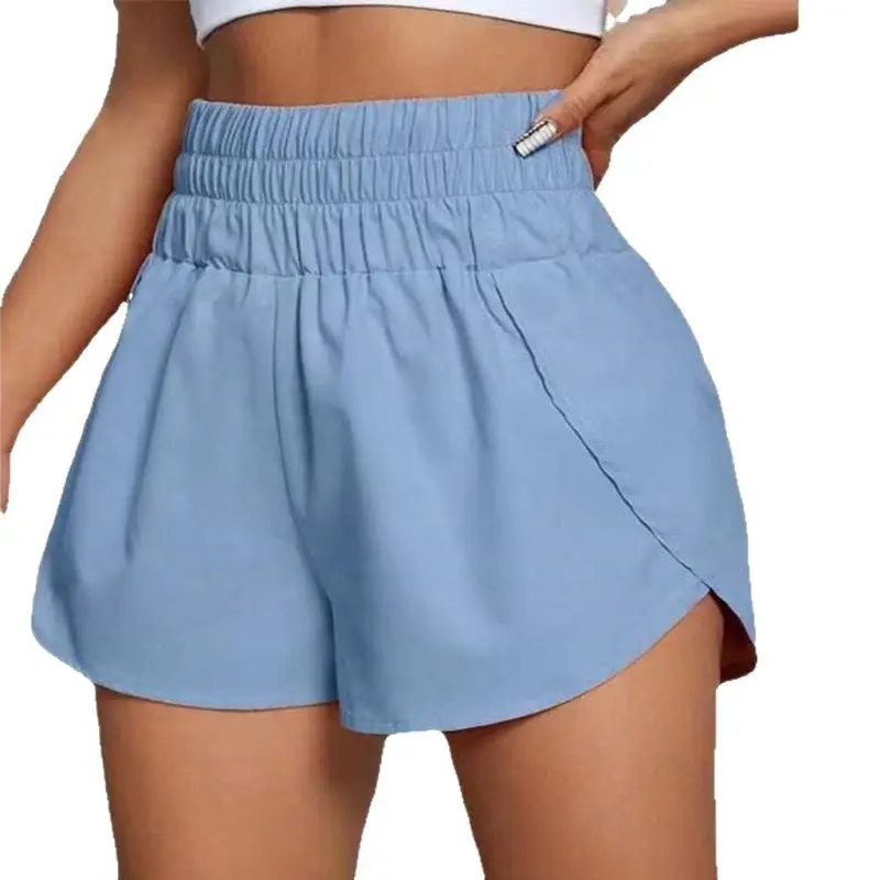 2022 High-Waisted Blue Women's Shorts Casual Elastic - Image 17