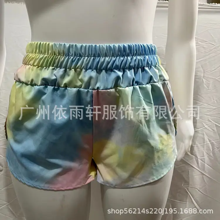 2022 High-Waisted Blue Women's Shorts Casual Elastic - Image 12