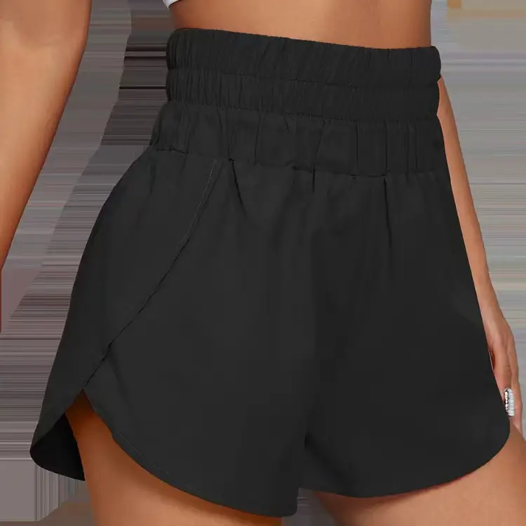 2022 High-Waisted Blue Women's Shorts Casual Elastic - Image 4