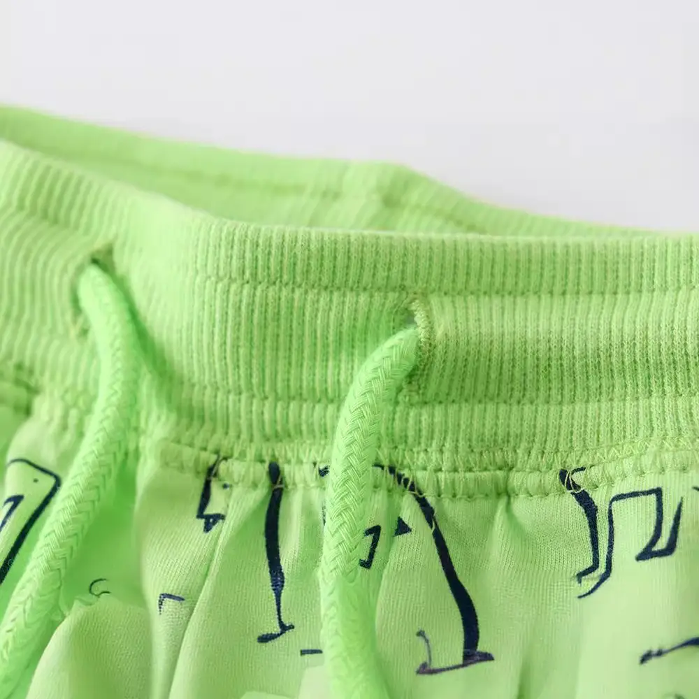 Children's Green Dinosaur Shorts Casual Summer Pants - Image 3