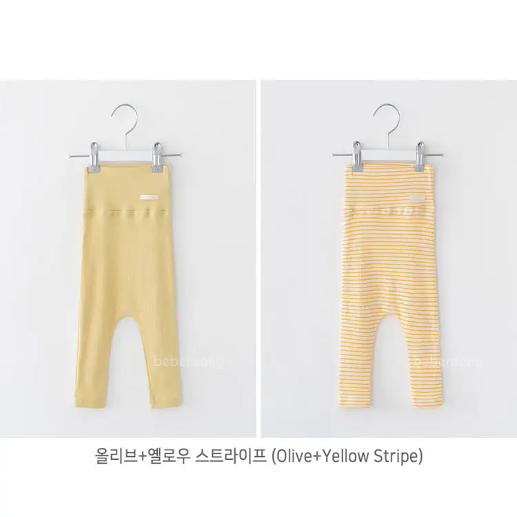 Korean Style Infant Leggings All Colors Cotton - Image 2