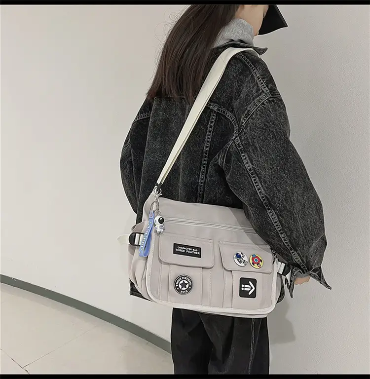 New Crossbody Bag for Men Women Canvas Satchel Student Messenger — feature 18