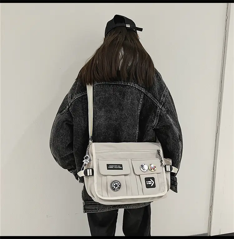 New Crossbody Bag for Men Women Canvas Satchel Student Messenger — feature 20