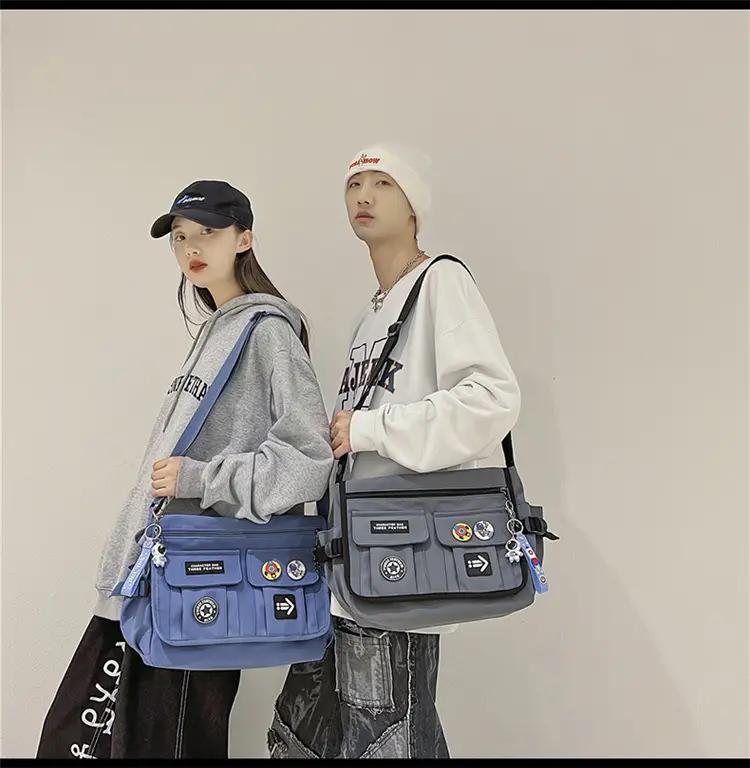 New Crossbody Bag for Men Women Canvas Satchel Student Messenger — feature 23