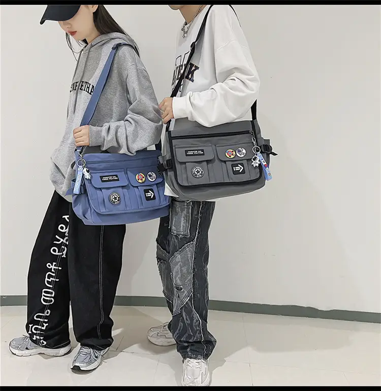 New Crossbody Bag for Men Women Canvas Satchel Student Messenger — feature 24