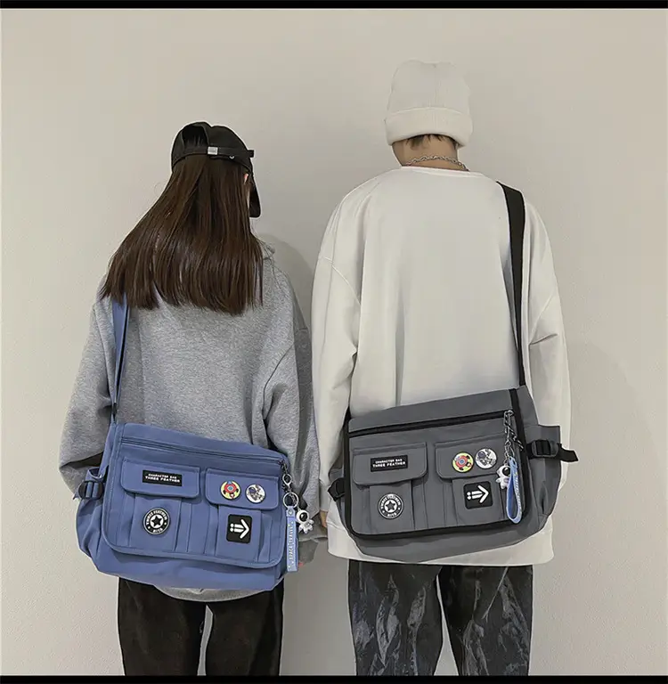 New Crossbody Bag for Men Women Canvas Satchel Student Messenger — feature 25