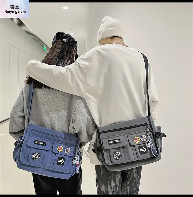 New Crossbody Bag for Men Women Canvas Satchel Student Messenger — feature 26