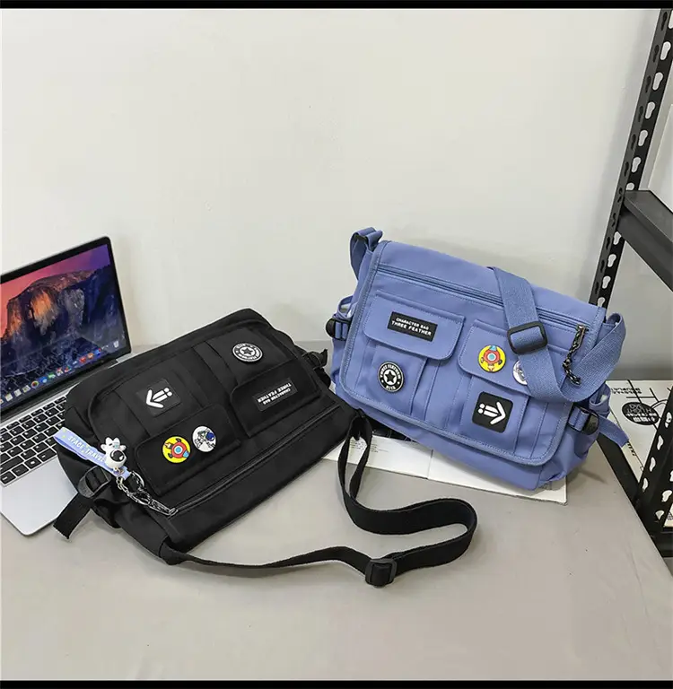 New Crossbody Bag for Men Women Canvas Satchel Student Messenger — feature 35