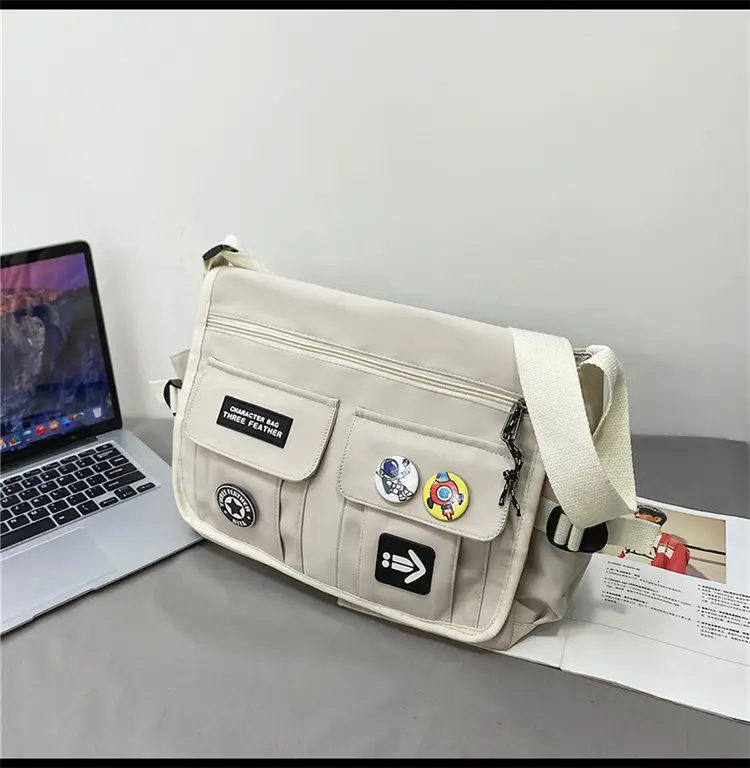 New Crossbody Bag for Men Women Canvas Satchel Student Messenger — feature 39