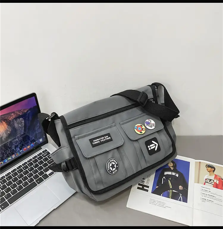 New Crossbody Bag for Men Women Canvas Satchel Student Messenger — feature 42