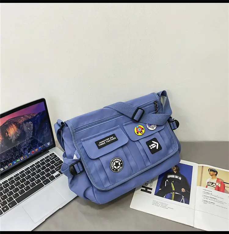 New Crossbody Bag for Men Women Canvas Satchel Student Messenger — feature 45