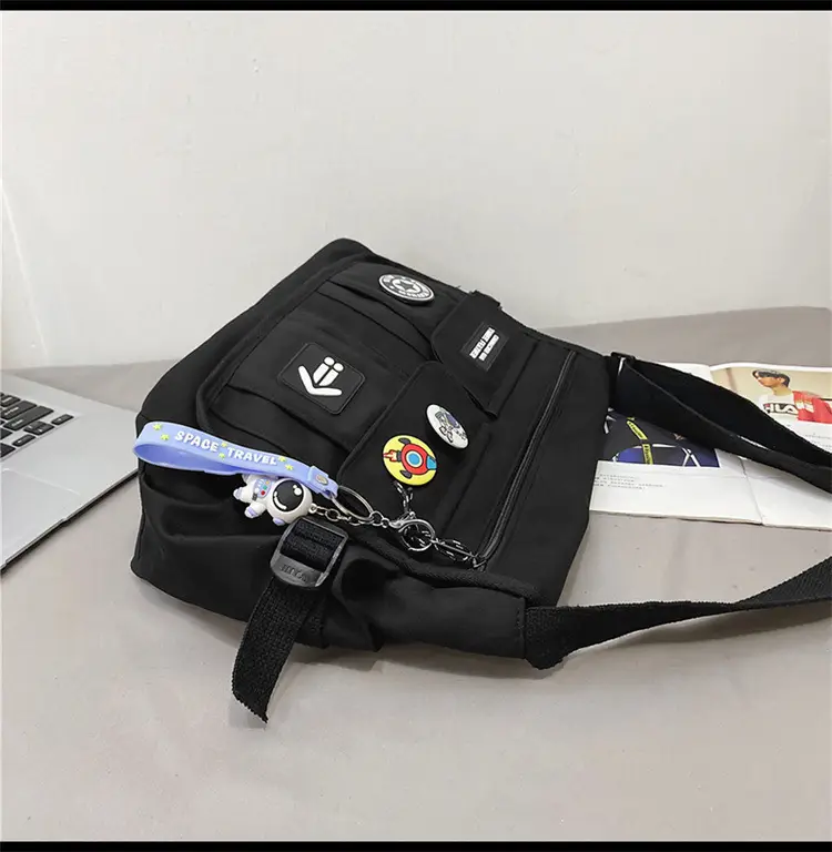 New Crossbody Bag for Men Women Canvas Satchel Student Messenger — feature 49