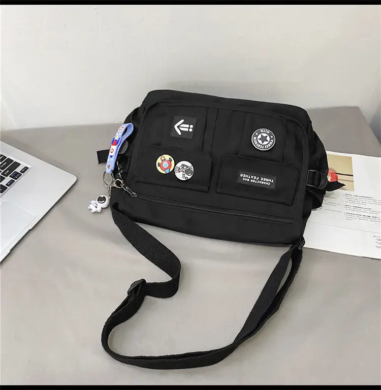 New Crossbody Bag for Men Women Canvas Satchel Student Messenger — feature 52