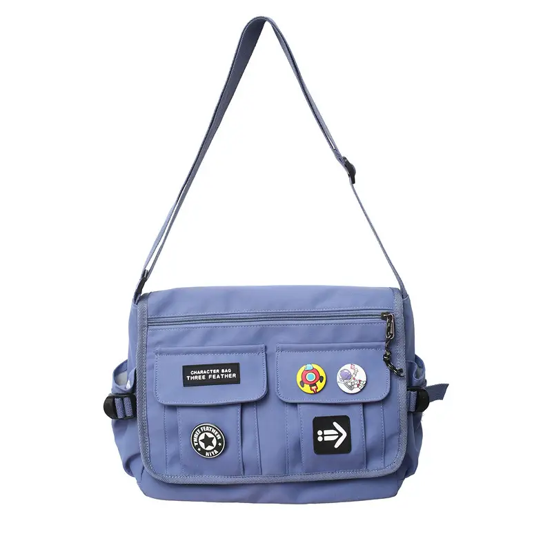 New Crossbody Bag for Men Women Canvas Satchel Student Messenger
